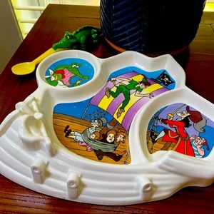 Peter Pan plate and spoon